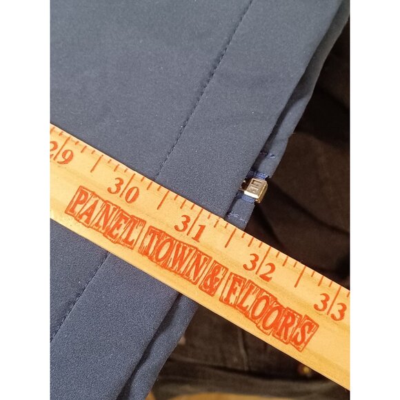 London Fog Mens Stretch Jacket XL Navy Blue Polyester Zipper Pockets Mesh Lining - Picture 12 of 12